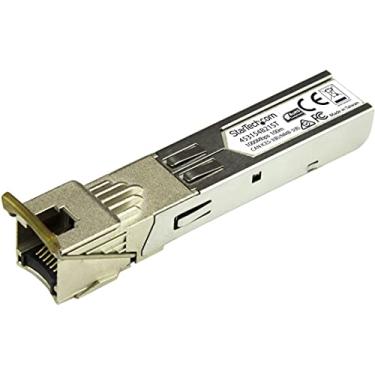 Imagem de StarTech. com módulo SFP compatível HPE 453154-B21-1000BASE-T - SFP para RJ45 Cat6/Cat5e - 1GE Gigabit Ethernet SFP - RJ-45 100m - HPE 6120XG, 6120G, tecido flexível (453154B21ST)