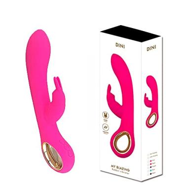 Imagem de Vibrador Estimulador De Ponto G Recarregável Com 10 Modos De Vibração E Auto Aquecimento 19 X 3,3 Cm Lealso Dini Rosa REF:5470