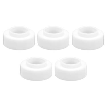 Imagem de HARFINGTON 5 peças 17GLG20 TIG juntas de copo isolador de lente de gás resistentes a altas temperaturas PTFE TIG acessórios de soldagem vedação de isolamento para tocha de soldagem WP-17 18 26