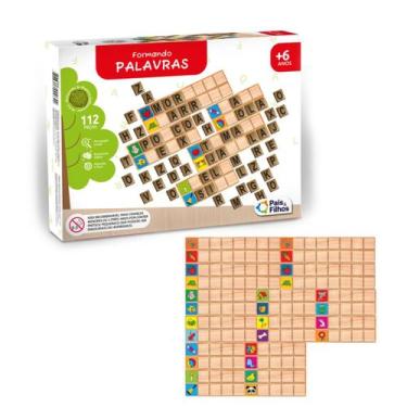 Imagem de Jogo Pedagógico Alfabeto Educativo Formando Palavras Letras - Pais e f