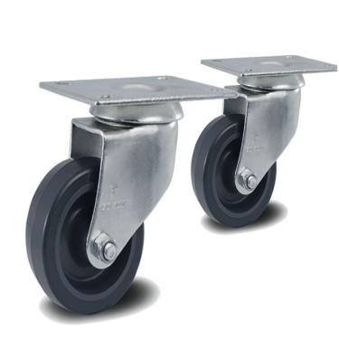 Imagem de 2 Rodizio 3 Pol. Pvc Com Placa Sem Freio Glp.312.bp.fp