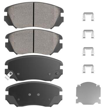 Imagem de Conjunto de pastilhas de freio a disco de cerâmica frontal para Chevy Equinox/GMC Terrain 2010-2017, para Impala 2014-2020, para Malibu 2013-2015, para Buick Lacrosse 10-2016, Cascada, Regal, para