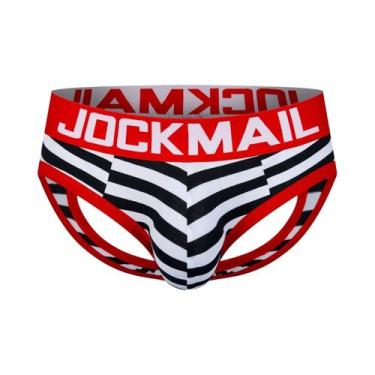 Imagem de Cuecas Boxer Masculinas Sensuais De Algodão Sem Costura Com Abertura T