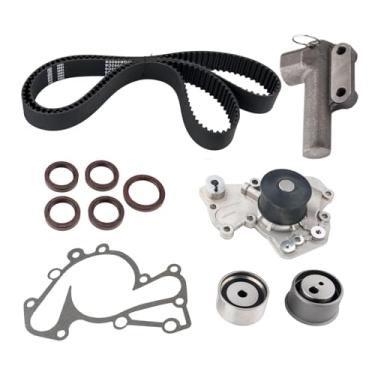 Imagem de KAX Kit de correia dentada com roda dentada compatível com Santa Fe 2001-2006 2.7L, S/portage 2005-2010 2.7L, Tucson 2005-2009 2.7L, Tiburon 2003-2008 2.7L, Optima 2001-2006 2.5LTD. CKWP31 5