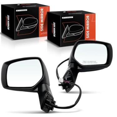 Imagem de A-Premium Par (2) Espelho retrovisor elétrico do lado do motorista e do passageiro - compatível com Subaru Forester 2014 2015 2016 2017 2018 - Espelho retrovisor externo externo dobrável manual