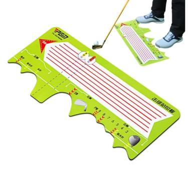 Imagem de Tapete de balanço para prática de golfe, treinador de balanço de golfe - Almofada de assistência de posição de golfe de inferior de borracha - Ferramentas portáteis para prática de balanço, tapete de