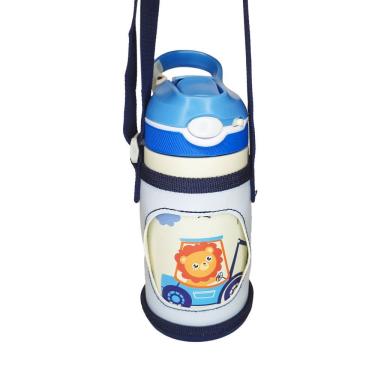 Imagem de Garrafa Térmica Aduze Com Case Protetora Infantil Leão 400ml