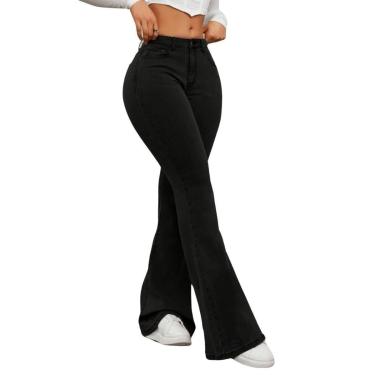 Imagem de Calça Skinny Flare Tex Jeans Elegante e Casual Feminina-Feminino