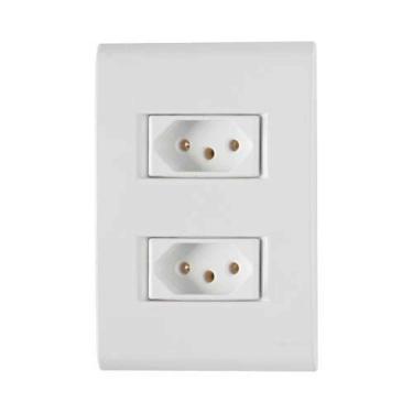 Imagem de Conjunto 2 Tomadas 3p 20a Tramontina - Linha Liz Branca