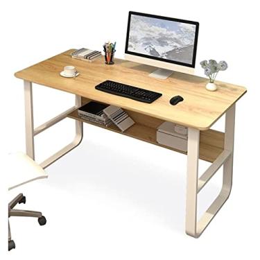 Imagem de AKALNNB Mesa de computador, mesa de computador para casa, mesa simples, mesa de estudo, mesa de escrita, mesa de escritório (tamanho: 120 * 60 * 72 cm) (uma cor 120 * 60 * 72 cm)