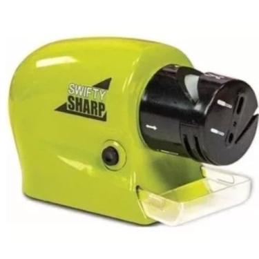 Imagem de Afiador Elétrico Profissional de Facas e Tesouras 3 Estágios de Afiação Portátil a Pilha – Seguro, Potente e Fácil de Usar – Ideal para Cozinha e Utensílios Domésticos