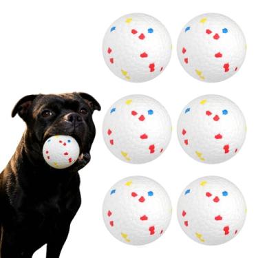 Imagem de AIRSHOOTER Bolas para cães de 6,3 cm para lançador automático de bolas de cachorro, lançador de bola de controle remoto para cães (6 bolas)
