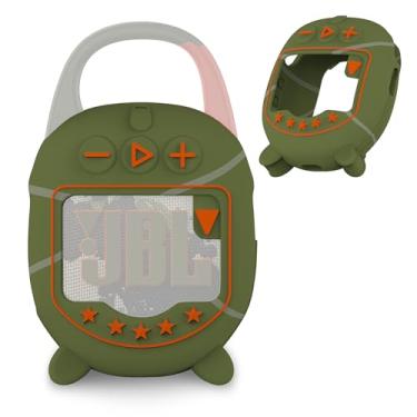 Imagem de JCHPINE Capa de silicone para alto-falante Bluetooth JBL Clip 5 ultra portátil, acessórios de proteção para alto-falante JBL Clip 5 Pro Sound Bluetooth Stand Up (apenas capa) (Squad)