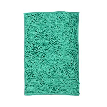 Imagem de LanYunUmi Tapetes verdes de frutas para banheiro, antiderrapante, felpudo, chenille, tapete de banho extra macio e absorvente para banheiro lavável na máquina de secagem rápida (verde fruta, 43 x 61