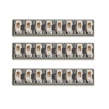 Imagem de eMagTech Kit DIY de placas de expansão de 8 portas compatíveis com LEGO outros blocos de construção para luzes LED, cabos, opções de energia, 31,6 x 6,5 mm