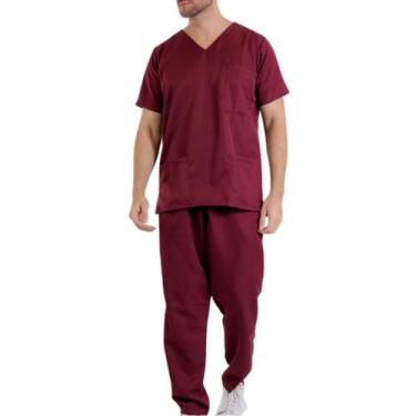 Imagem de Pijama Cirúrgico Masculino Plus Size Hospitalar Médico Ph - S - OUTLET