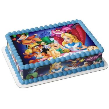 Imagem de Papel arroz e faixa comestível para bolo feliz aniversário festinha co