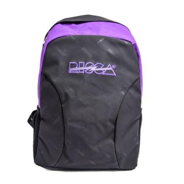 Imagem de Mochila Risca Emborrachada Impermeável 9076, Preto, Roxo