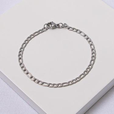 Imagem de Pulseira Masculina Infantil Aço Inox 3x1 - Ralifla Semijoias