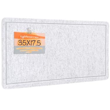 Imagem de Quadro de avisos, quadro de feltro de 99 x 43 cm - quadro de pinos decorativo, quadro de cortiça alternativo para parede, quadro de imagem dobrável, quadro de visão autoadesivo, quadro de oração com
