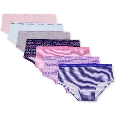 Imagem de Calcinhas Calvin Klein para meninas Little Modern Cotton, pacote com 7