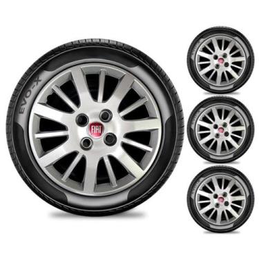 Imagem de Jogo 4 Calotas Aro 14 Fiat Siena 2011 2012 2013 2014 2015 - GFM - CALO