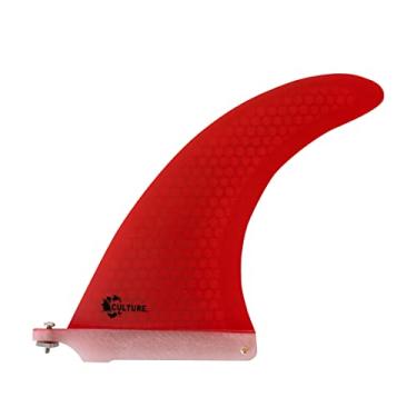 Imagem de Culture Supply Barbatana única Signature RTM Honeycomb Surfboard - 5 cores | 3 tamanhos (vermelho, 23 cm)