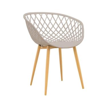 Imagem de Conjunto 4 Cadeiras Com Braços Clarice Nude Rivatti Nude