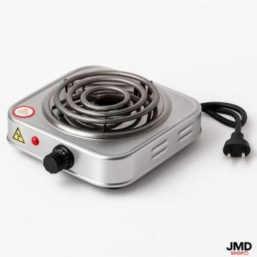 Imagem de Fogareiro Elétrico Bivolt 1000W Ideal para Viagens, Camping e Uso Diár