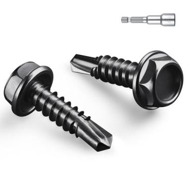 Imagem de Parafusos autoperfurantes BNUOK 14 x 3/4" 410 em aço inoxidável