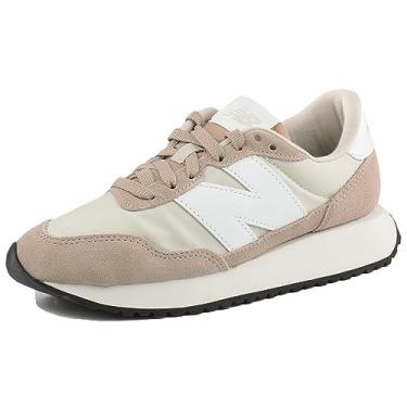 Imagem de New Balance Tênis feminino 237 V1, Cinza consciente, branco/branco, 41