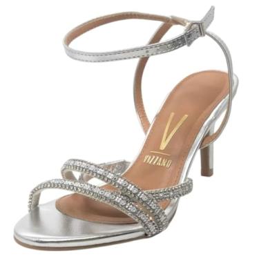 Imagem de Sandalia Feminina Conforto Salto Baixo Festa Vizzano