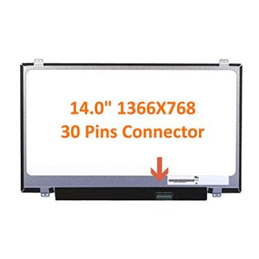 Imagem de Fullcom Nova tela de 35.6 cm compatível com Satellite Radius E45W-C4200X 1366X768 Slim HD Tela de substituição para laptop