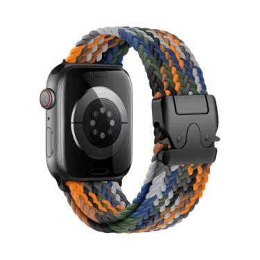 Imagem de Pulseira Trançada Para Apple Watch 40mm 44mm 46mm 42mm 49mm 45mm 41mm 
