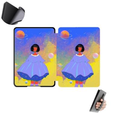 Imagem de GUKSRASO Capa para 7" Kindle Paperwhite 12ª Geração (2024)/Colorsoft Signature Edition - Painel Traseiro em TPU com Função de Suspensão/Ativação Automática, Alça de Mão