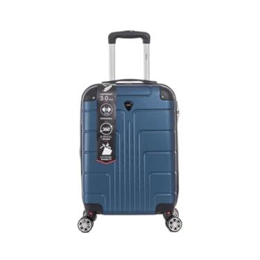 Imagem de Mala Bordo Padrão Anac Expansor Rodas 360º Zíper Antifurto (AZUL)