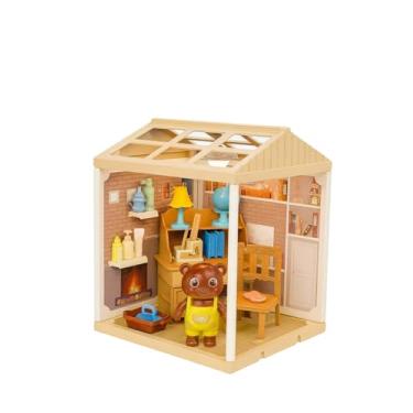 Imagem de Casinha Miniatura Encantada com Luz LED para Montar — Presente Criativo Educativo para Meninas, DIY Decorativo Infantil Premium (Escritorio, Unidade, 7)