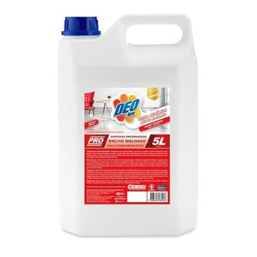 Imagem de Cera Acrílica Auto Brilho Baixo Tráfego 5L Deoline - Dispensa o uso de enceradeiras