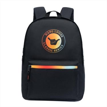 Imagem de Mochila Masculina Menino Hang Loose Escolar Espaçosa Resistente-Masculino