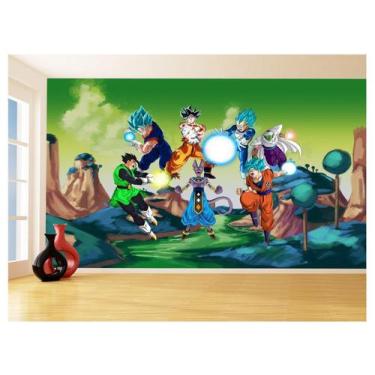 Imagem de Papel De Parede Dragon Ball Goku Vegeta Anime 3,5M Dbz316 - Você Decor