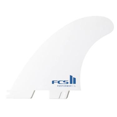 Imagem de FCS Conjunto de quilhas propulsoras II Performer White Edition – Performance Core (PC) Tri Surf Fins, sistema II, velocidade e resposta completa (médio/grande) (branco, médio)