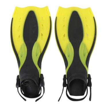 Imagem de RiToEasysports Barbatanas de Natação, Barbatanas de Natação de Lâmina Curta Com Eficiência de Chute Aprimorada de Borracha Confortável para Mergulho Com Snorkel (S)