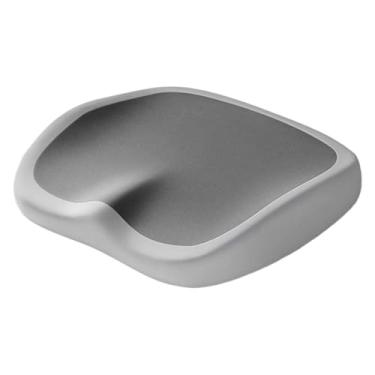 Imagem de KiBcsLic Almofada de Assento em Espuma Viscoelástica, Confortável E Prática para Cadeiras de Escritório Portáteis, Almofada para O Cóccix, para Carro, Escritór, Cinza Duplo