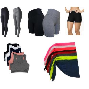 Imagem de Kit Semana Na Academia Feminino Roupas Fitness Femininas - Jinkingstor