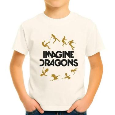 Imagem de Camiseta Camisa Infantil Juvenil Banda Imagine Dragonss Pop Rock MD5 -