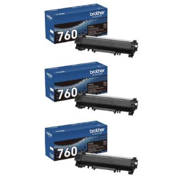Imagem de Cartucho de toner Brother genuíno TN760 preto de alto rendimento, paco