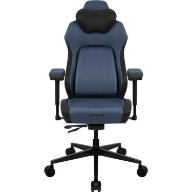 Imagem de Cadeira Gamer Core Smart Modern Thunderx3 em Couro Sintético com Ajuste de Altura e Encosto Reclinável Azul