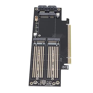 Imagem de Leitor de cartão, dissipação de calor rápida operação de alta velocidade Adaptador NVMe NGFF MSATA M.2 Excelente desempenho para placa-mãe