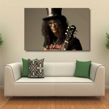 Imagem de Quadro Decorativo Guns N roses Slash - Rock - Tela em Tecido