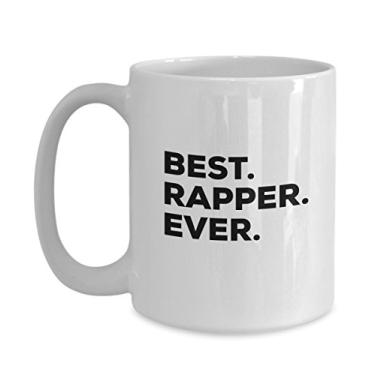 Imagem de Rapper Gifts – Presentes para um rapper – Caneca de café Best Rapper Ever – Ideia de presente inovadora – Resident Advisor – Engraçado – Para uma ideia de presente – Adicionar ao